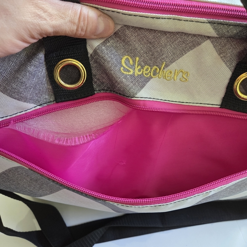 Skechers Gray and Black Women's Messenger Bag - Picture 11 of 11